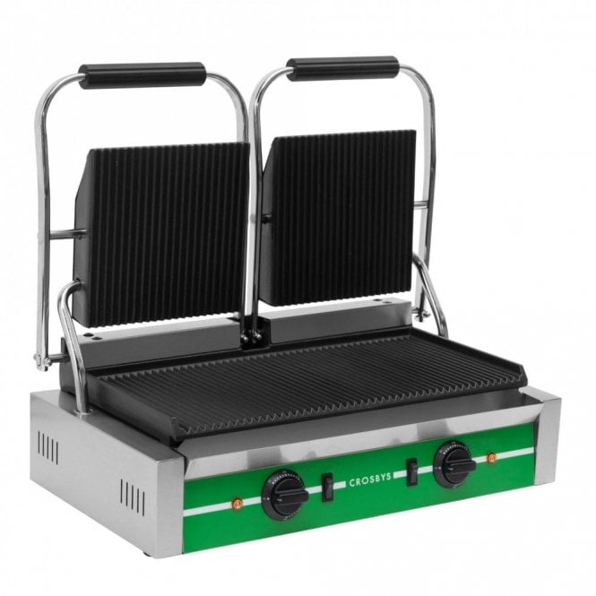 Crosbys Double Contact Grill - Ribbed