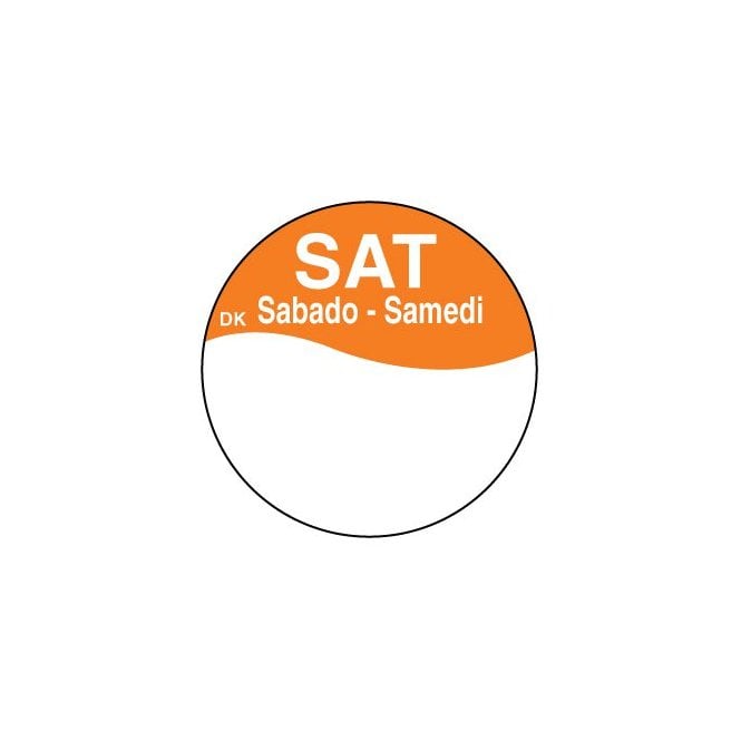 Daymark Saturday DuraMark Day Dot Labels 76mm | Box of 1000