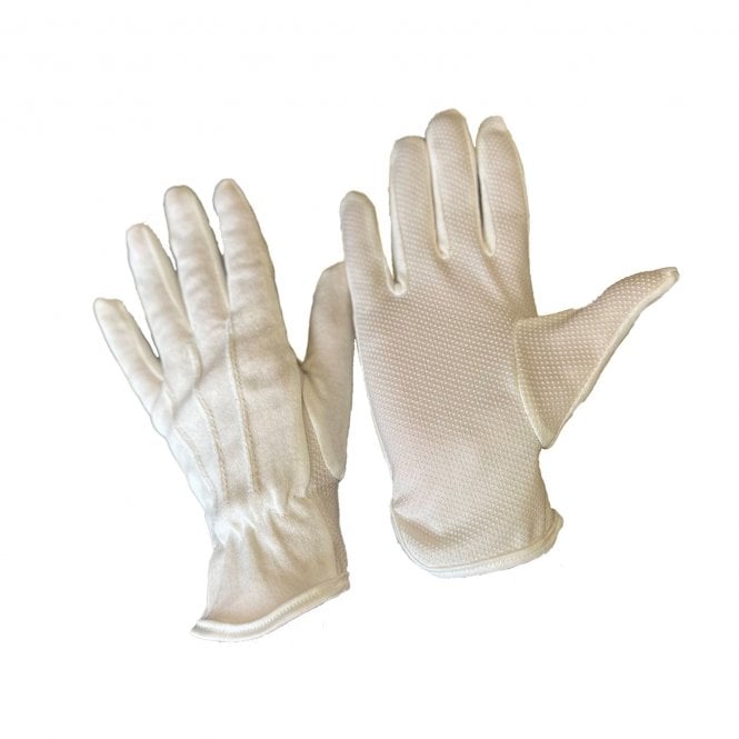 Dennys White Slip Resistant Gloves Medium