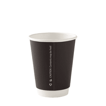 Black Double Wall Cups 8oz | Box of 500