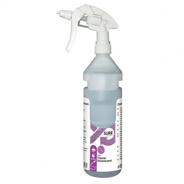 SURE Cleaner disinfectant Empty Bottlekit - 750ml | Box of 6