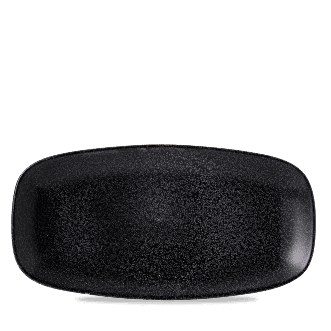 Dudson Evo Origins Midnight Black Chef's Oblong Plate 281mm|12 Pk