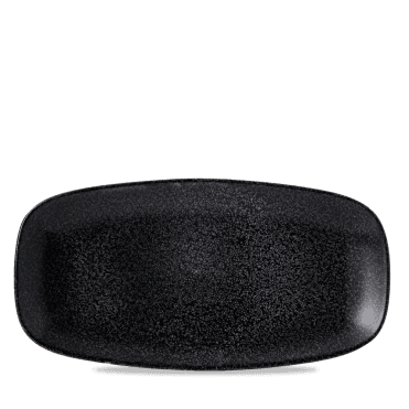 Evo Origins Midnight Black Chef's Oblong Plate 281mm|12 Pk