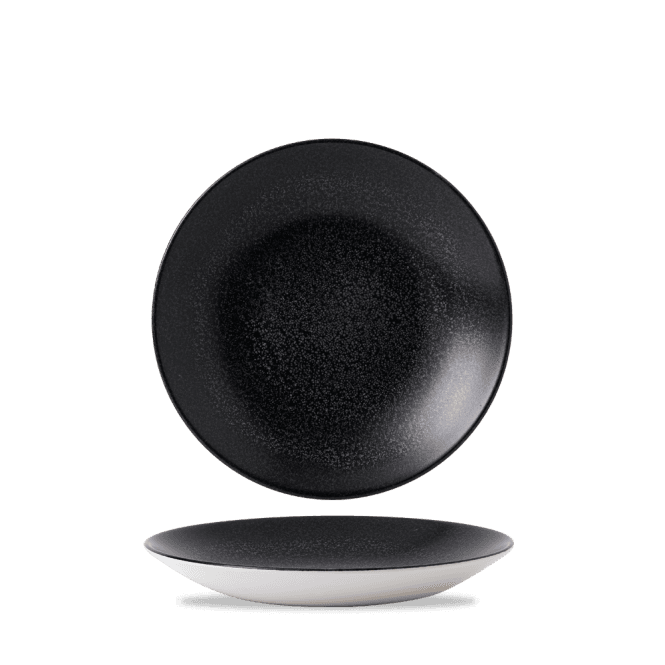 Dudson Evo Origins Midnight Black Deep Coupe Plate 355mm | 12 Pk