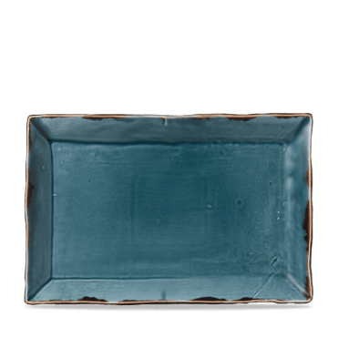 Harvest Blue Small Rectangular Tray 28.4 x 19.2cm| Pack of 6