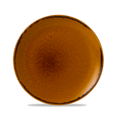 Harvest Brown Evolve Coupe Plate 21.7cm 8 2/3" | Pack of 12
