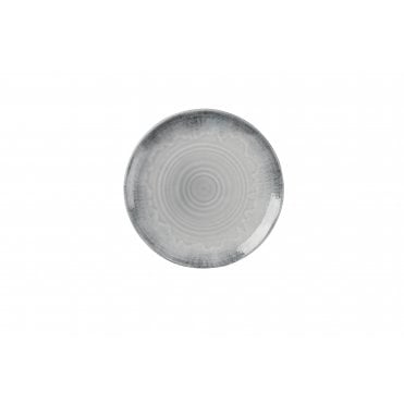 Harvest Flux Grey Organic Coupe Plate 23cm | Box of 12