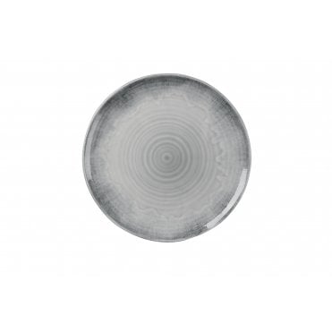 Harvest Flux Grey Organic Coupe Plate 29cm | Box of 12
