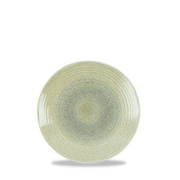 Harvest Grain Speckled Green Organic Coupe Plate 27.5cm | Box of 12