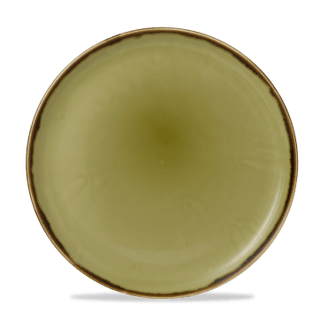 Harvest Green Coupe Plate 12 3/4" | Box of 6