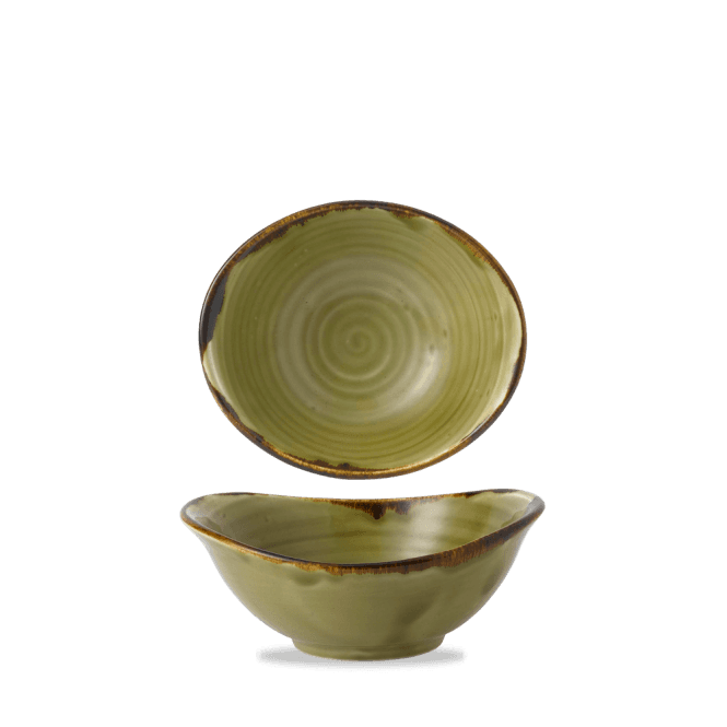 Dudson Harvest Green Deep Bowl 16.5oz 174mm | Pack of 6