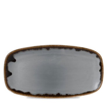 Harvest Grey Chef's Oblong Plate 253mm | Pack of 6