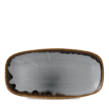 Harvest Grey Chef's Oblong Plate 281mm | Pack of 12