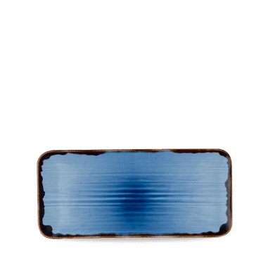 Harvest Indigo Organic Coupe Rect Platter 13 3/4x6 1/4" | Box of 6