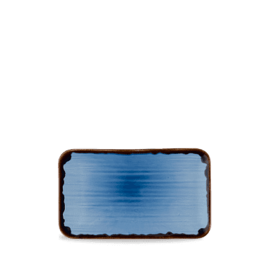 Harvest Indigo Organic Rectangular Plate 10.6x6.3" | Box of 12