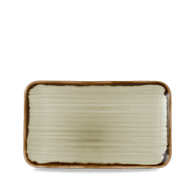 Harvest Linen Organic Rectangular Plate 10.6X6.3" | Box of 12
