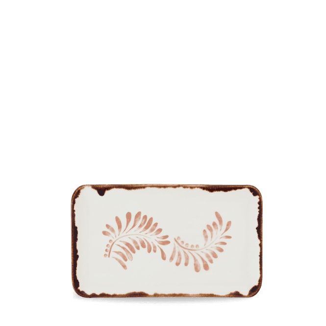 Dudson Harvest Mediterranean Terracotta Rectangular Plate 27cm x 16cm | Box of 12