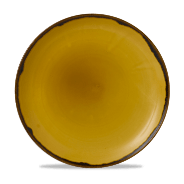 Harvest Mustard Coupe Plate 10.25" | Box of 12