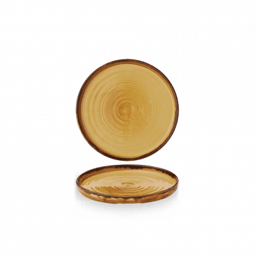 Harvest Mustard  Walled Plate 8.67"  | Box of 6
