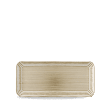 Dudson Harvest Norse Linen Organic Coupe Rect Platter 13 3/4X6 1/4" | Box of 6
