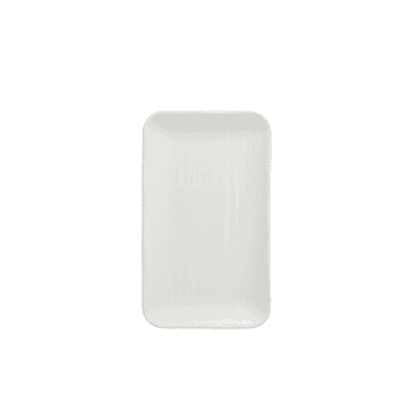 Dudson Harvest Norse White  Organic Rectangular Plate 10.6X6.3"  | Box of 12