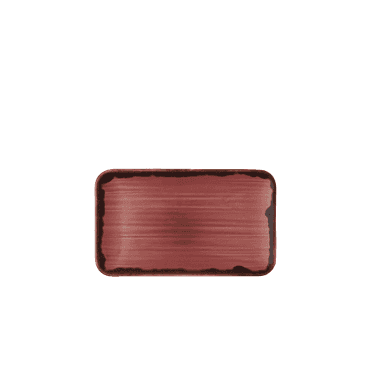Harvest Plum  Organic Rectangular Plate 10.6X6.3"  | Box of 12