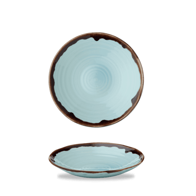 Dudson Harvest Turquoise  Organic Coupe Bowl 7.9