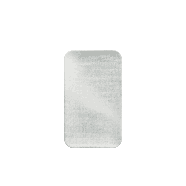 Makers Collection Jute Grey  Organic Rectangular Plate 10.6X6.3"  | Box of 12