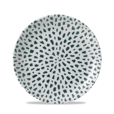 Terrazzo Green Coupe Plate 217mm | Pack of 12