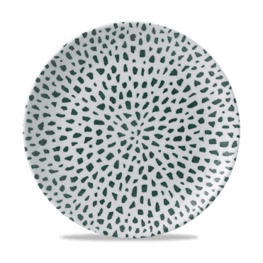 Terrazzo Green Coupe Plate 260mm | Pack of 12