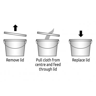Surface Disinfectant Wipes (20x20cm) Bucket