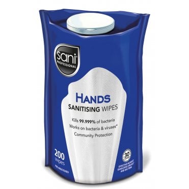 Flexcan Antibac Hand Sanitiser Wipes | Box of 200