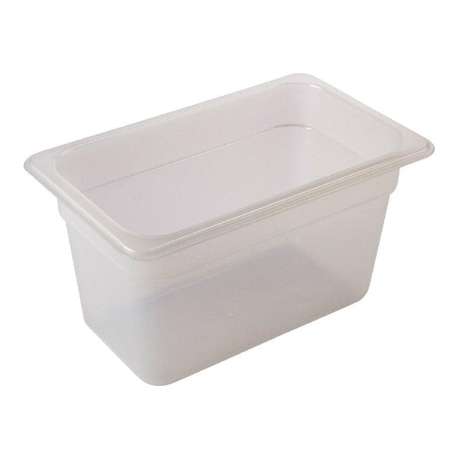 Genware 1/3 -Polypropylene GN Pan 100mm Clear | Box of 6