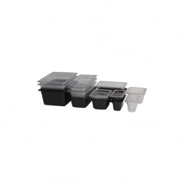 1/4 -Polycarbonate GN Pan 100mm Black
