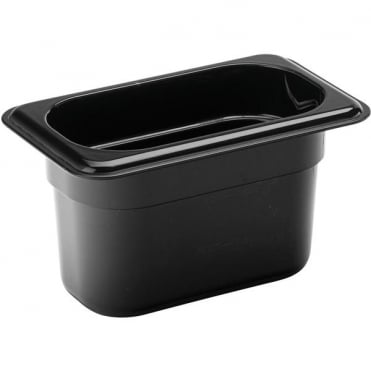 1/9 -Polycarbonate GN Pan 100mm Black