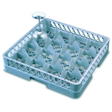 Genware 16 Comp Glass Rack With 3 Extenders