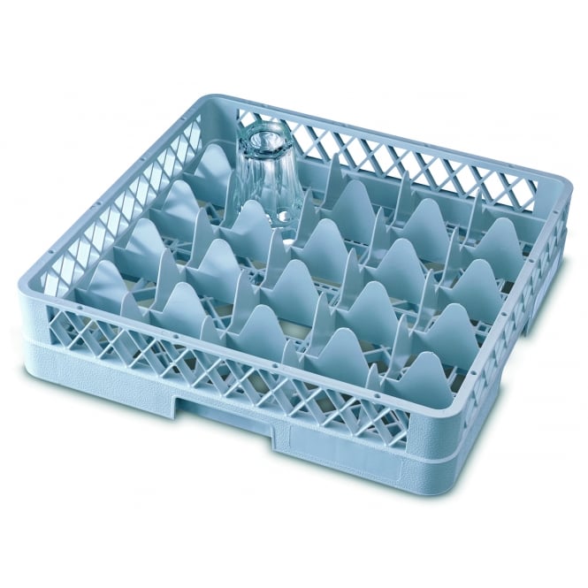 Genware  25 Comp Glass Rack With 1 Extender