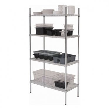 GenWare 4 Tier Wire Racking 122 x 45 x 183cm