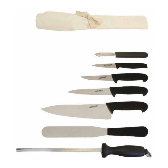 Genware 7 Piece Knife Set + Knife Wallet