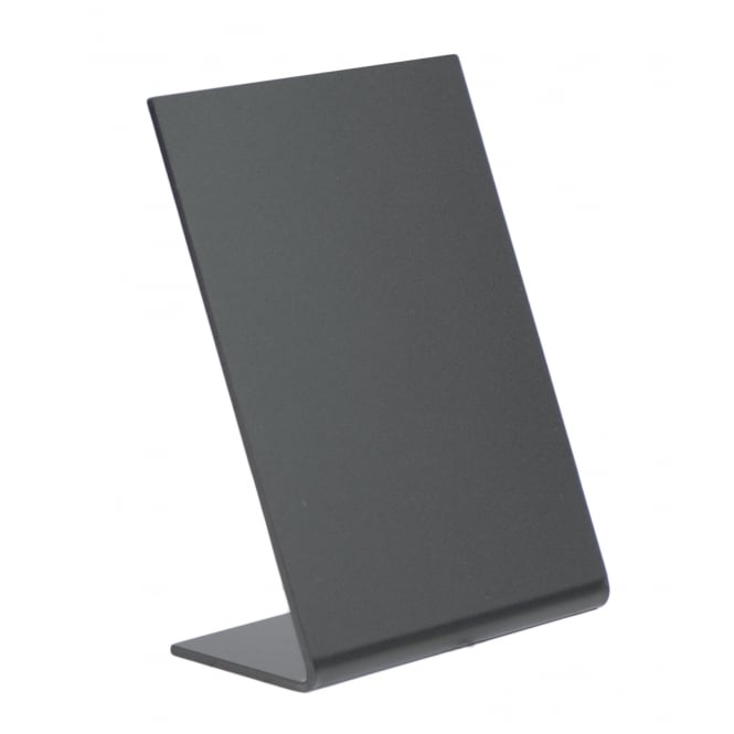 Genware A7 Acrylic Table Chalk Boards (5pcs)