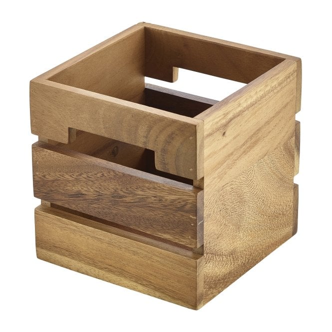 Genware  Acacia Wood Box/ Riser 15cm