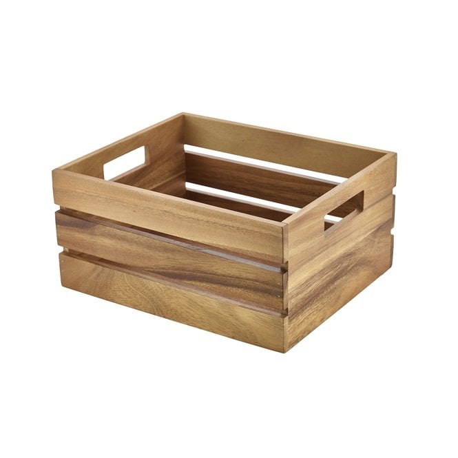 Genware  Acacia Wood Box/ Riser GN 1/2