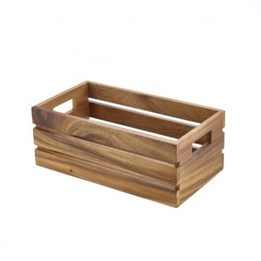 Genware Acacia Wood Box/ Riser GN 1/3
