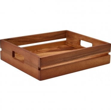 GenWare Acacia Wood Low Box/ Riser GN 1/2