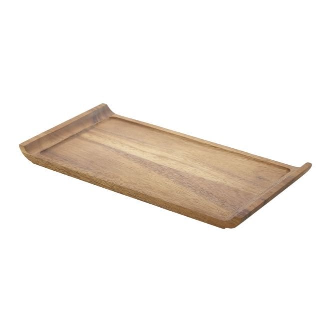 Genware Acacia Wood Serving Platter 33 x 17.5 x 2cm