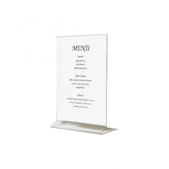 Genware Acrylic Menu Holder A5 Size