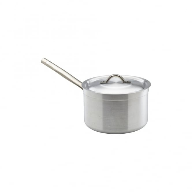 Genware Aluminium Saucepan With Lid 7Litre