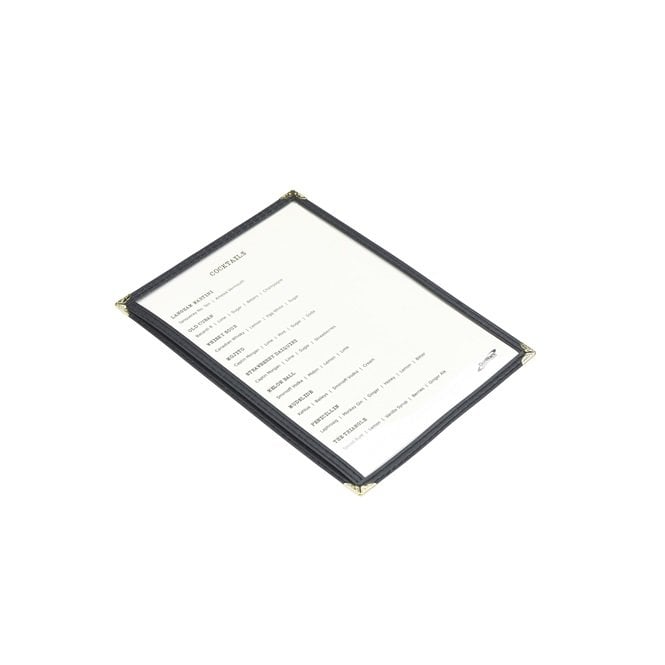 Genware American Style Clear Menu Holder A5