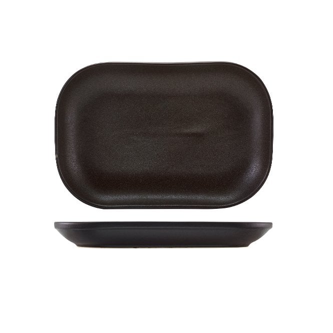 Genware Antigo Stoneware Rectangular Plate 24 x 16.5cm | Box of 12