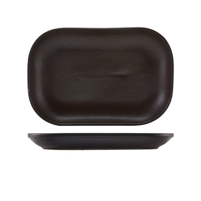 Genware Antigo Stoneware Rectangular Plate 29 x 19.5cm | Box of 6